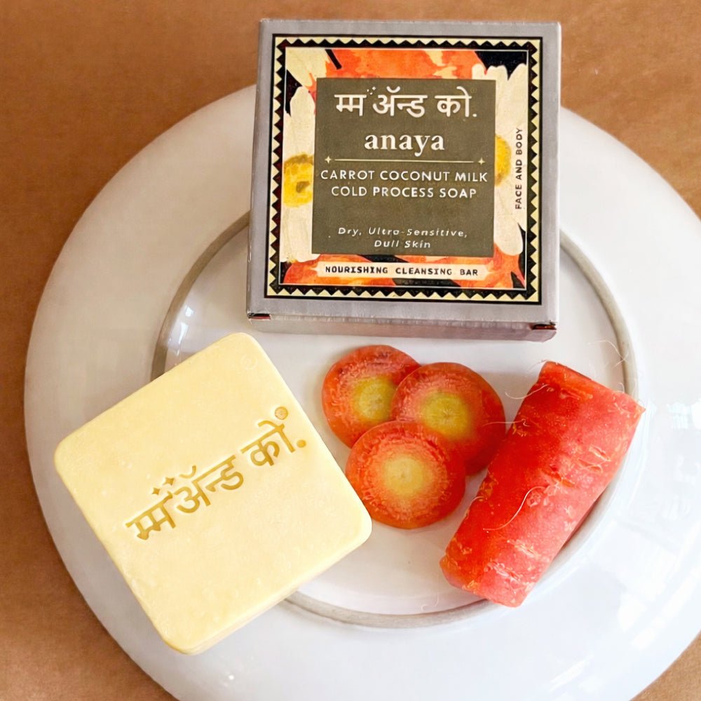 Anaya Carrot Coconut Milk Cold Process Soap – Body Soap on Brown Living™. SKU: CB06. Img 1.