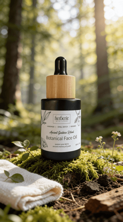 Ancient Goddess Ritual Face Oil | Nourishing Glow | 40ml – Face Oil on Brown Living™. SKU: AGRFO-40. Img 1.