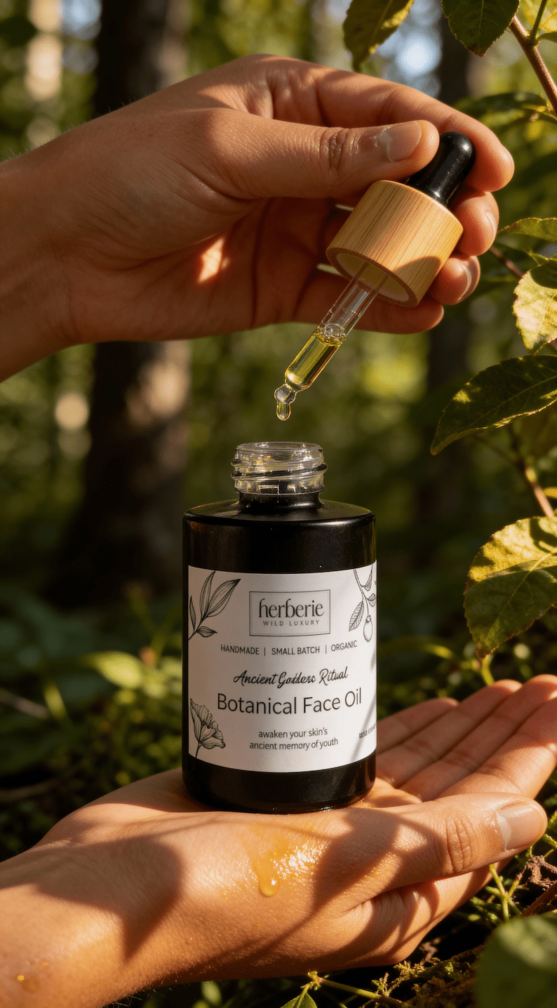 Ancient Goddess Ritual Face Oil | Nourishing Glow | 40ml – Face Oil on Brown Living™. SKU: AGRFO-40. Img 2.