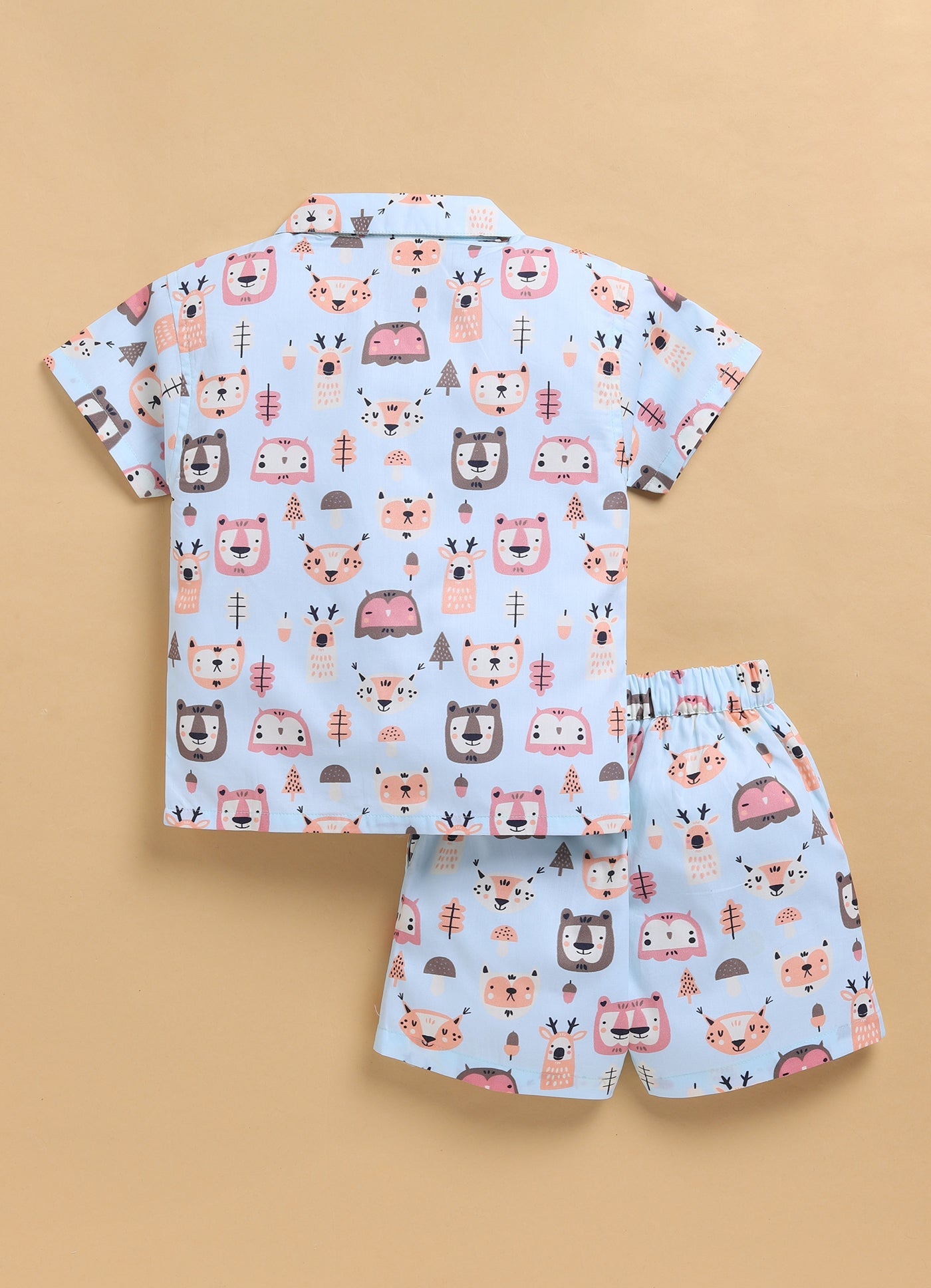 Animal Adda Unisex Kids Co - ord Set | Fun Printed Comfortable Outfit – Kids Daywear Sets on Brown Living™. SKU: AAU23M1. Img 2.