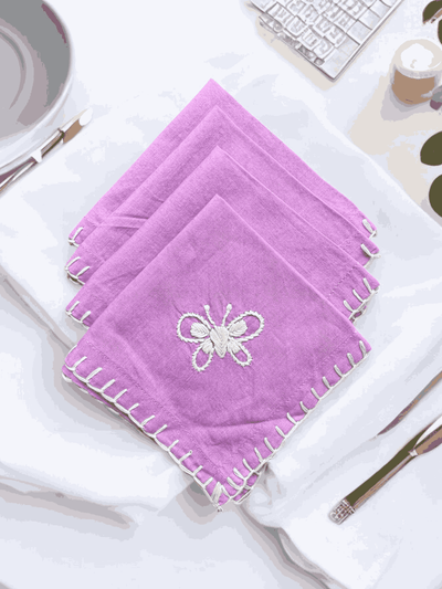 Anthophile Cocktail Napkin - Set of 2 – Home Decor on Brown Living™. SKU: INCNW01. Img 6.