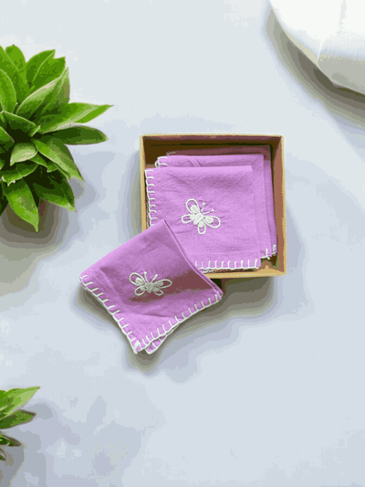 Anthophile Cocktail Napkin - Set of 2 – Home Decor on Brown Living™. SKU: INCNL01. Img 8.