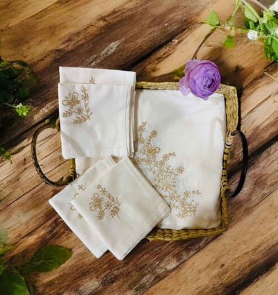 Anthophile Dinner Napkin - Set of 2 – Table Linens on Brown Living™. SKU: INDNW02. Img 3.