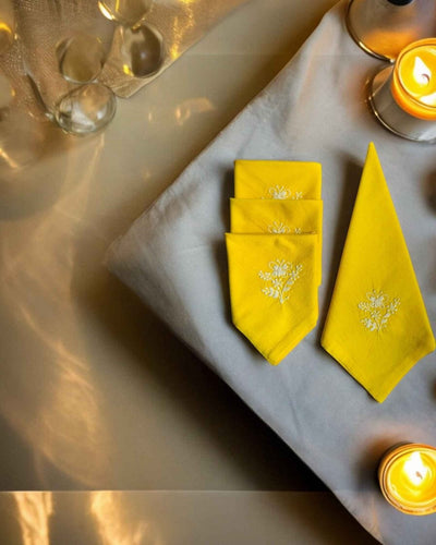 Anthophile Dinner Napkin - Set of 2 – Table Linens on Brown Living™. SKU: INDNY02. Img 5.