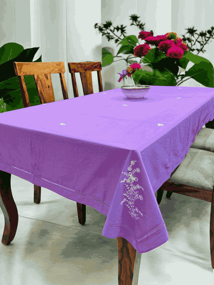Anthophile Rectangular Table Cloth – Cotton Dining & Home Decor – Table Linens by Inara Home available on Brown Living™. Yellow . SKU: INTCL03. Img 8.