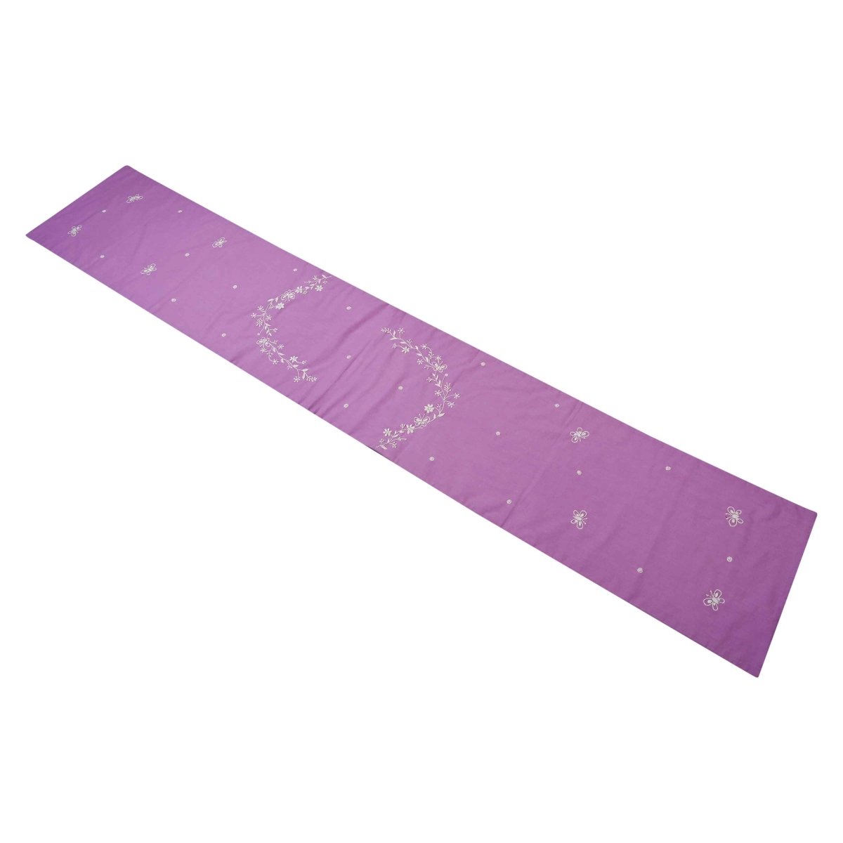 Anthophile Runner – Handmade Floral Cotton Table Runner for Dining – Home Decor on Brown Living™. SKU: INTRL02. Img 7.