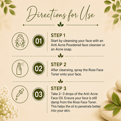 Anti-Acne Face Oil - 20 ml – Face Oil on Brown Living™. SKU: SKIE01. Img 3.