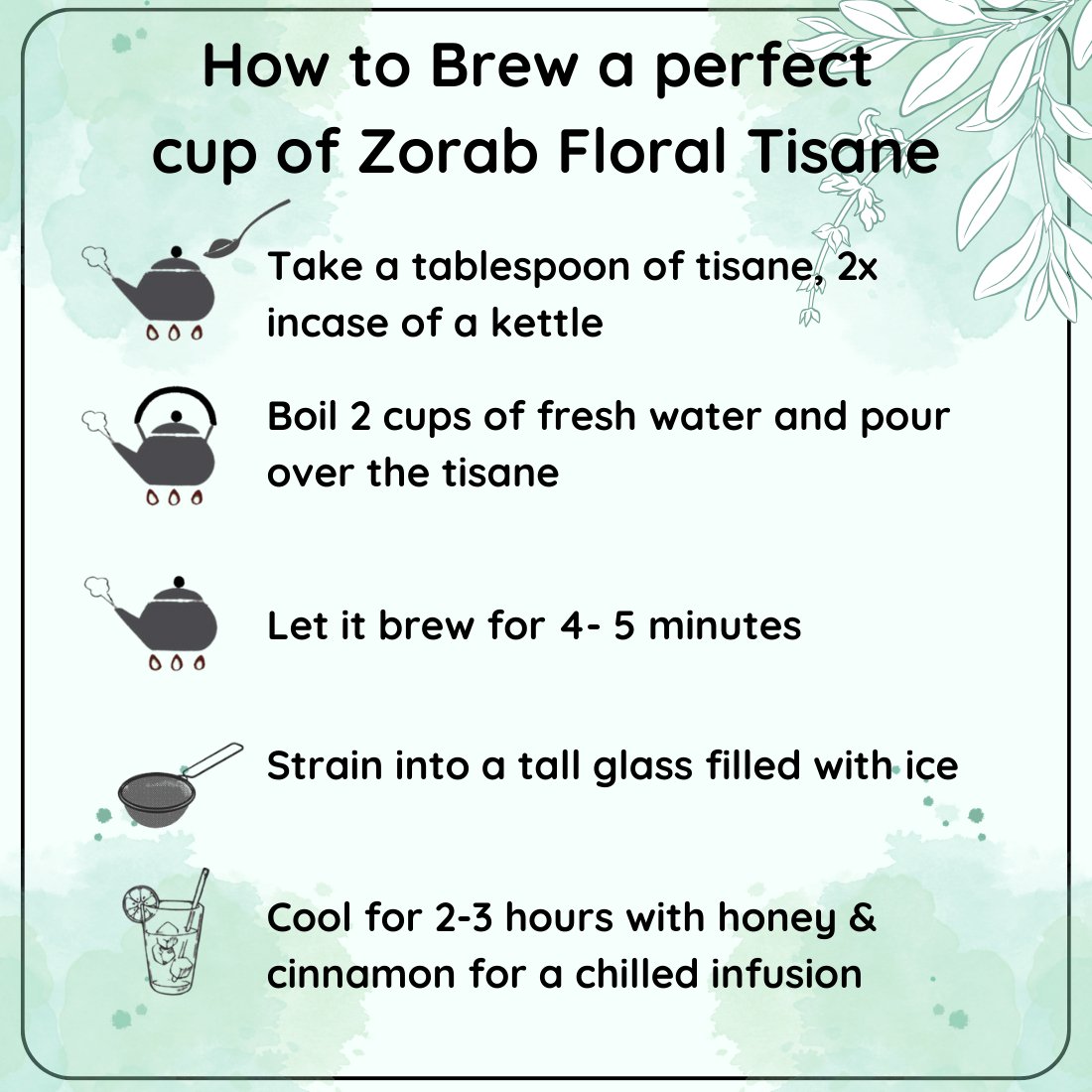 Anti - Ageing Turkish Zorab Floral Tisane | Verified Sustainable by Brown Living™