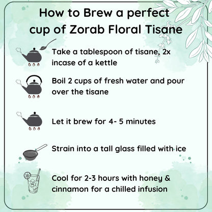 Anti - Ageing Turkish Zorab Floral Tisane | Verified Sustainable by Brown Living™