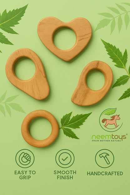Antibacterial Neem Teethers For Babies | 100% Pure & Natural – Baby Teethers & Soothers on Brown Living™. SKU: T_AV-HRT-TMNG. Img 4.