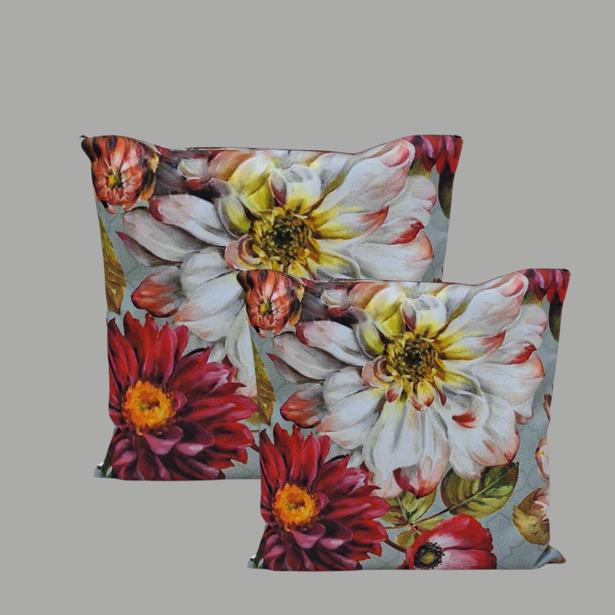 Antique Floral - Recycled Polycotton Cushion Covers - Pack of 2 | Verified Sustainable by Brown Living™