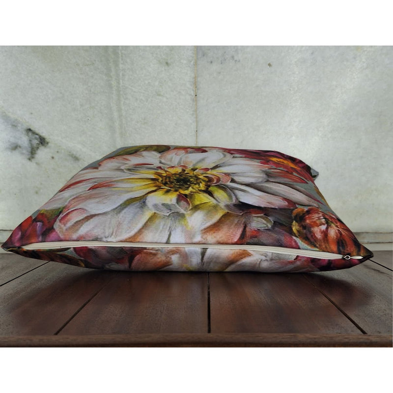 Antique Floral - Recycled Polycotton Cushion Covers - Pack of 4 | Verified Sustainable Covers & Inserts on Brown Living™