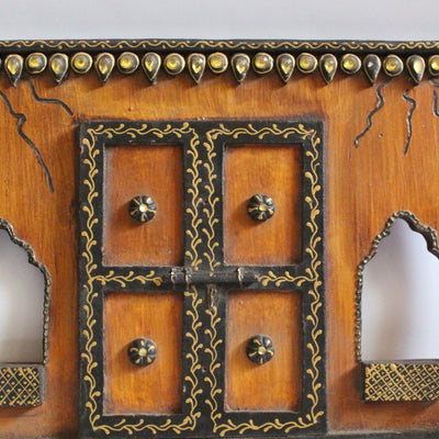 Antique Jharokha Wall Hanging | Handcrafted Indian Decor – Home Decor on Brown Living™. SKU: KH06. Img 4.