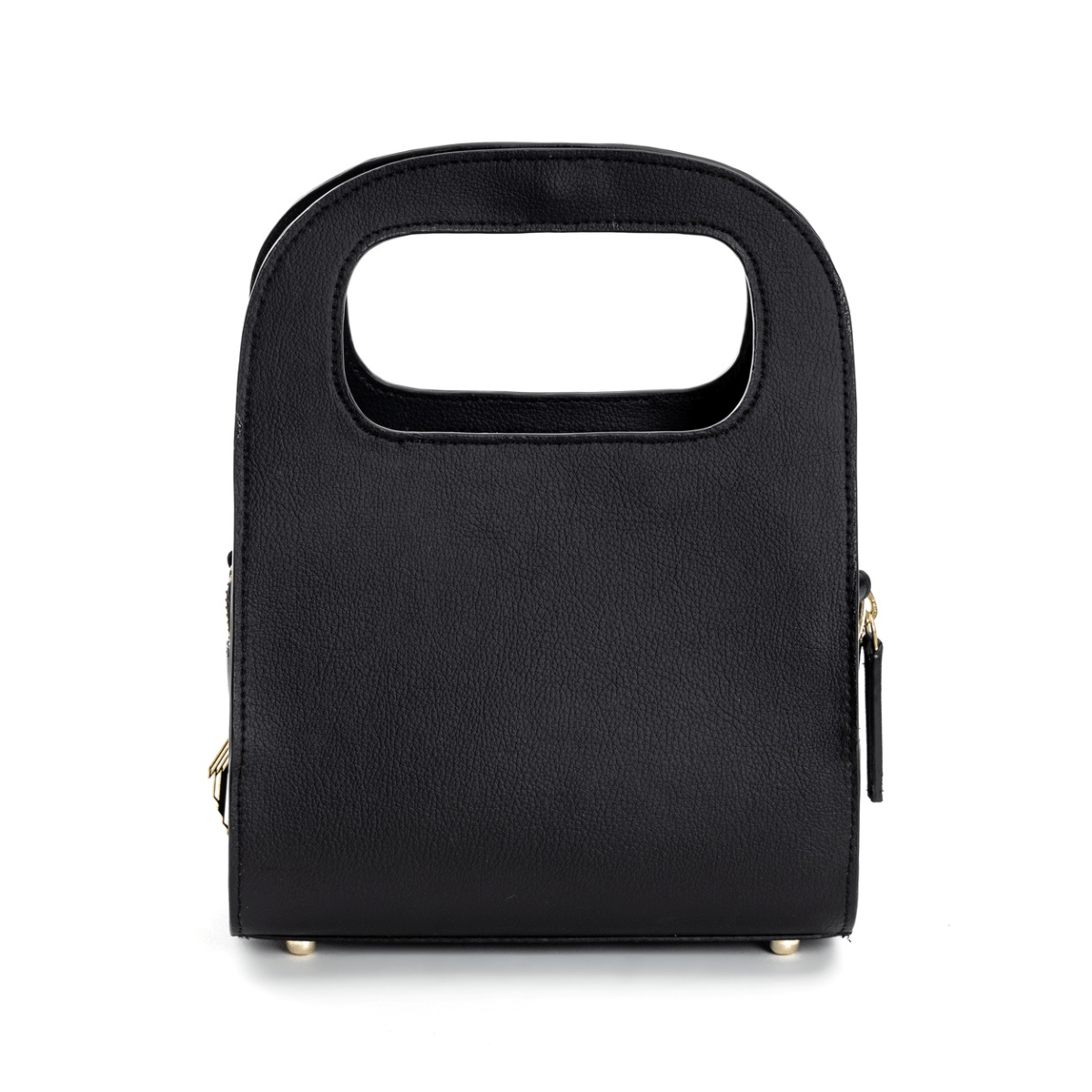 Aphrodite Vegan Leather Designer Satchel (Black) – Satchel Bag by Green Hermitage available on Brown Living™. . SKU: SCGH - 3006. Img 3.