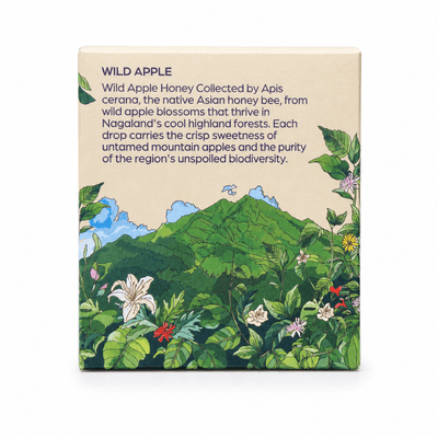 Apis Cerana Wild Apple Honey 320g | Raw Natural Honey – Honey & Syrups on Brown Living™. SKU: GWA320. Img 5.