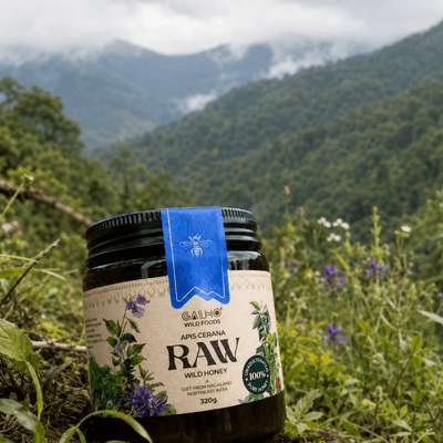 Apis Cerana Wild Flower Honey | Raw Natural Honey – Honey & Syrups on Brown Living™. SKU: GWF_120g. Img 1.