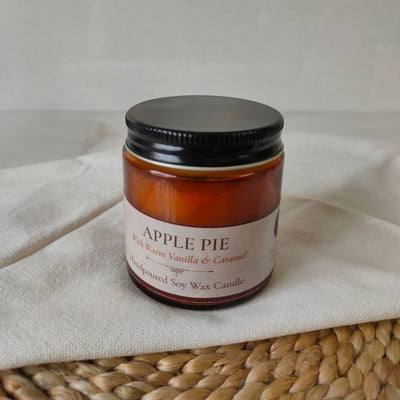 Apple Pie Scented Soy Wax Candle – Handcrafted & Long - Lasting – Candles & Fragrances on Brown Living™. SKU: BGSC000008. Img 3.