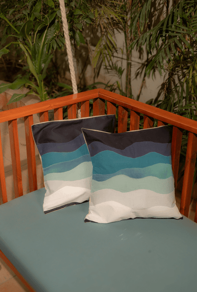 Aqua Pillow Covers (Set of 4) | Soft Home Décor Cushion Covers – Covers & Inserts on Brown Living™. SKU: C07. Img 1.