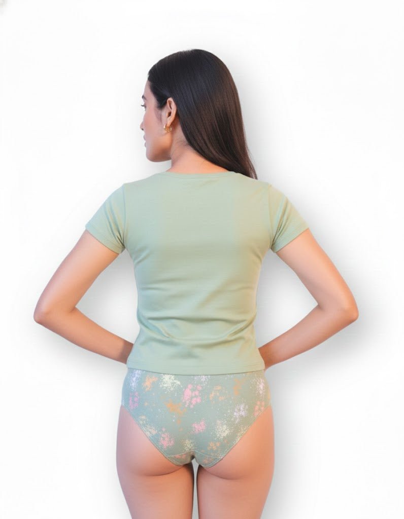Aquamarine Cotton Tanga – Women’s Comfortable Underwear – Womens Accessories on Brown Living™. SKU: 008Triangle-TangaOliveSpltrAOP-XS. Img 4.