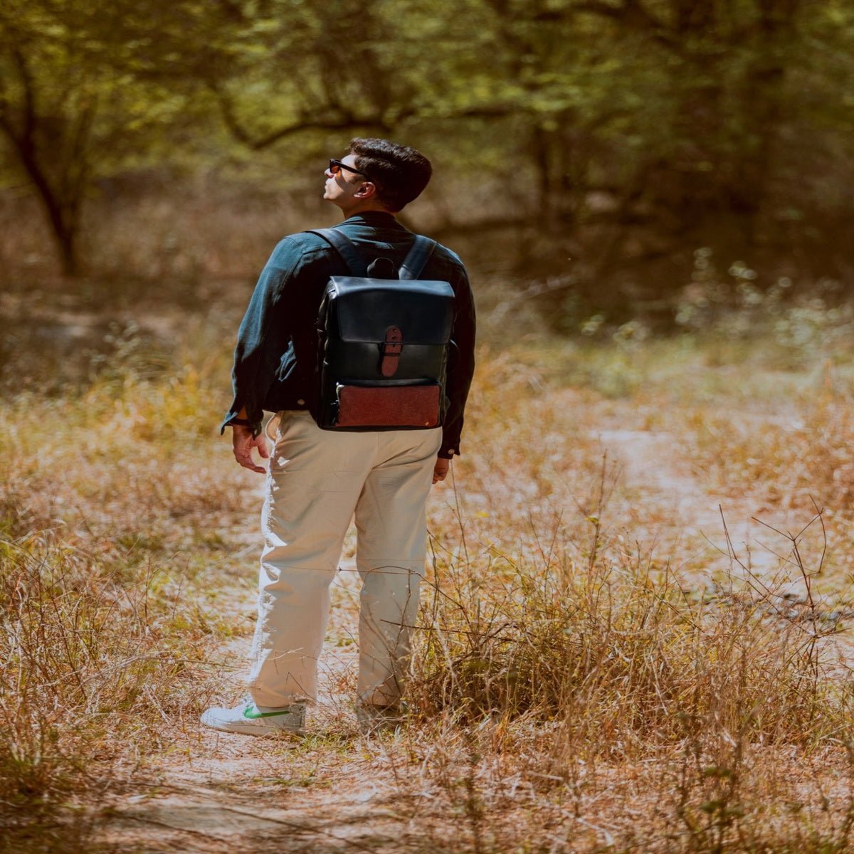 Arden Vegan Leather Bagpack - Black – Backpacks by Green Hermitage available on Brown Living™. . SKU: BPGH2025 - 4002. Img 1.
