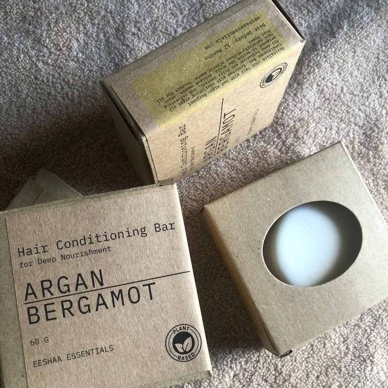 Argan - Bergamot Hair Conditioner Bar For Deep Nourishment | Verified Sustainable Hair Conditioner on Brown Living™