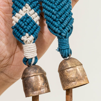 Aria Chevron Keyrings Set of 2 – Stylish & Durable Handmade Keychain – Travel Accessories on Brown Living™. SKU: S23ACHEVKEY178-IB. Img 2.