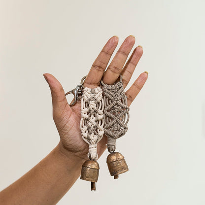 Aria Diamond Keyrings (Set of 2) | Stylish Handmade Keychain Duo – Travel Accessories on Brown Living™. SKU: S23ADIAKEY180-E. Img 3.