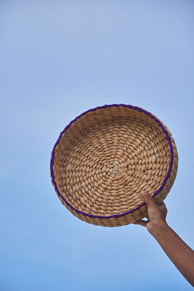 Aroha - Banana Fiber Serving Tray – Home Decor on Brown Living™. SKU: S-020. Img 2.