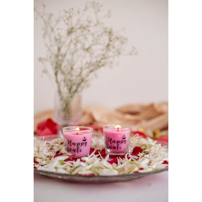 Aroma Scented Candles Happy Diwali Shots | Set of 2 – Candles & Fragrances on Brown Living™. SKU: SSAS-481LAVR. Img 2.