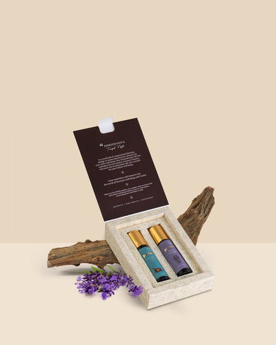 Aromatherapy Gift Box - Roll On For Day & Night – Gift Hampers on Brown Living™. SKU: POSH0009. Img 1.