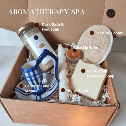 Aromatherapy Spa Gift Hamper | New Year Self - Care Gift Set – Gift Hampers on Brown Living™. SKU: RRWH01. Img 4.