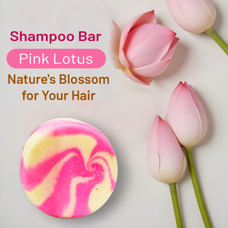 Shampoo Bar – Pink Lotus | For Long Healthy Hair