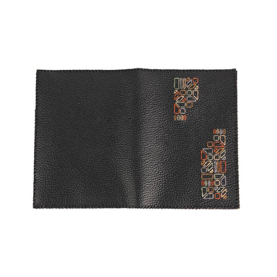 Artisan Embroidered Wallet – Crafted from Upcycled Materials – Mens Wallet on Brown Living™. SKU: W0002A. Img 3.