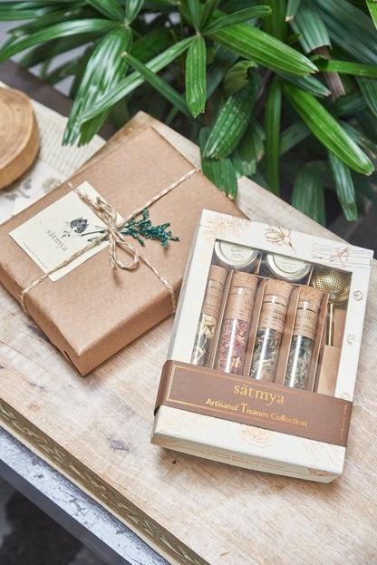 Artisanal Tisanes Gift Collection – Gift Giving by Sātmya available on Brown Living™. . SKU: Artis_61gms1003. Img 2.