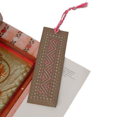 Artistic Hand - Embroidered Bookmark – Bookmarks on Brown Living™. SKU: BO020. Img 3.