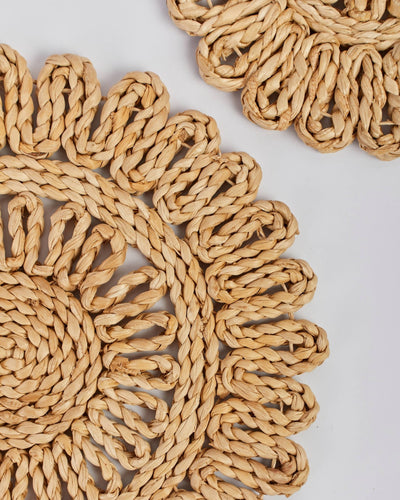 Arva – Banana Fiber Placemat – Table Linens on Brown Living™. SKU: S-045. Img 4.