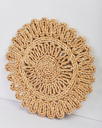 Arva – Banana Fiber Placemat – Table Linens on Brown Living™. SKU: S-045. Img 3.