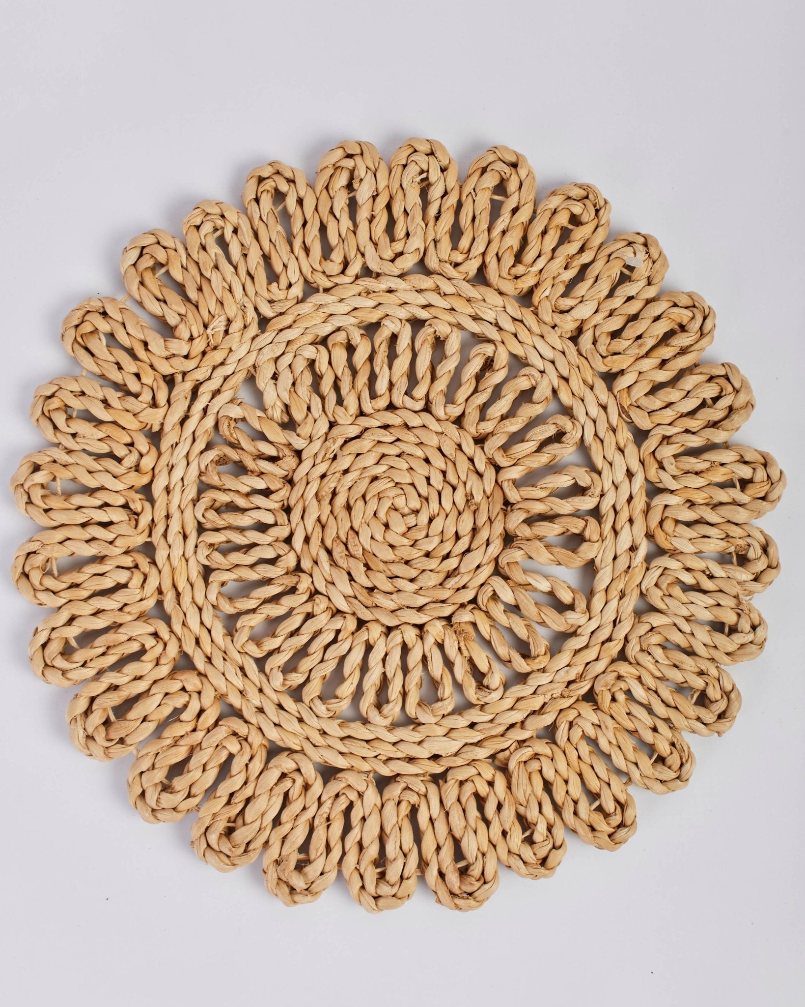 Arva – Banana Fiber Placemat – Table Linens on Brown Living™. SKU: S-045. Img 5.