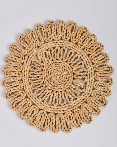 Arva – Banana Fiber Placemat – Table Linens on Brown Living™. SKU: S-045. Img 5.