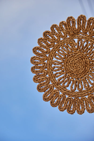 Arva – Banana Fiber Placemat – Table Linens on Brown Living™. SKU: S-045. Img 2.