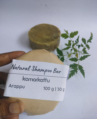 Natural Shampoo Bar - Arappu - 100g : Pack of 2 | Verified Sustainable by Brown Living™