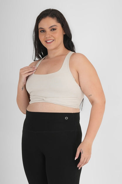 Ash Snug Fit Athletic Sports Bra – White | Seamless Support & Comfort – Womens Top on Brown Living™. SKU: ELASHWHTXS. Img 6.