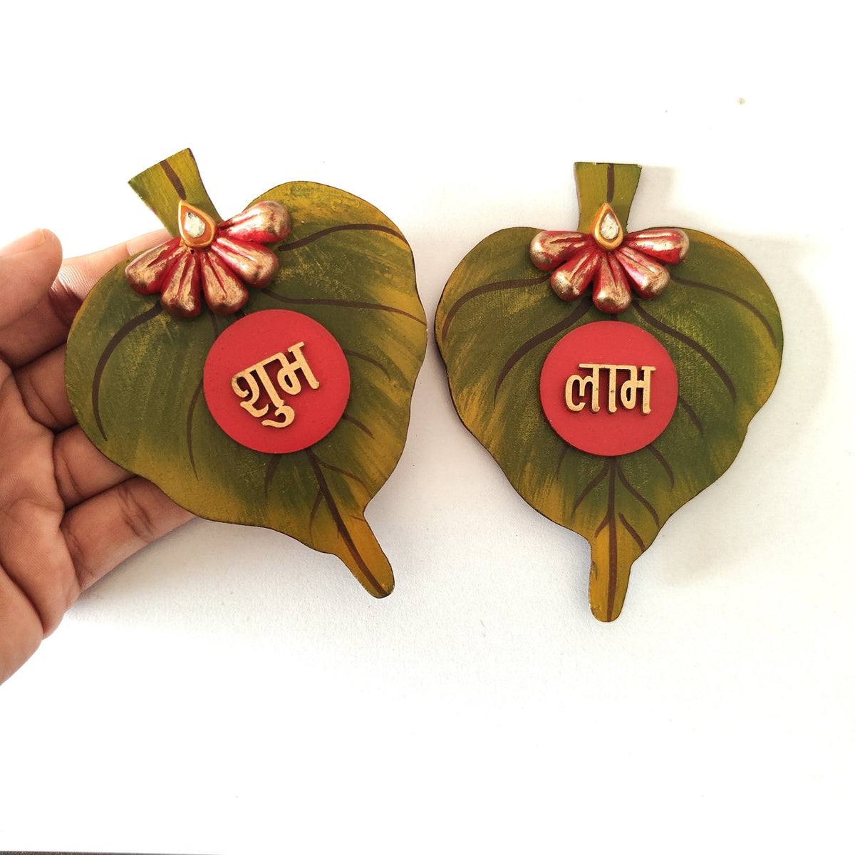 Asopalav Shubh Laabh Wall Sticker Set of 2 | Festive Decor – Home Decor on Brown Living™. SKU: ASL01. Img 2.