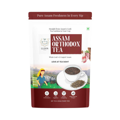 Assam Classic Orthodox Tea – Bold Single-Estate Black Tea – 50g – Tea on Brown Living™. SKU: EGTin50New. Img 3.