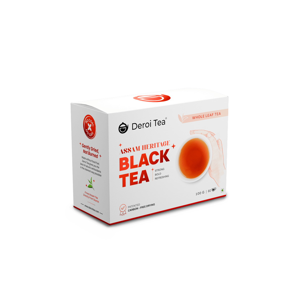 Assam Heritage Black Tea | Assam Tea | Carbon-Free Dried | 100 gm – Tea on Brown Living™. SKU: DTB100. Img 7.