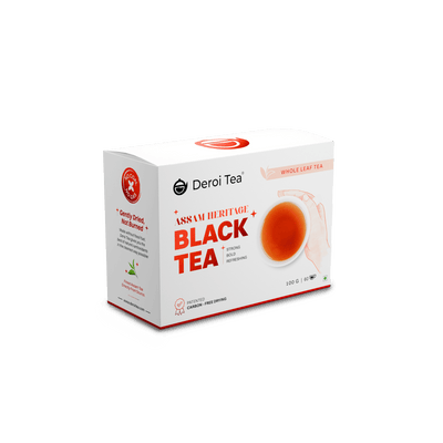 Assam Heritage Black Tea | Assam Tea | Carbon-Free Dried | 100 gm – Tea on Brown Living™. SKU: DTB100. Img 7.