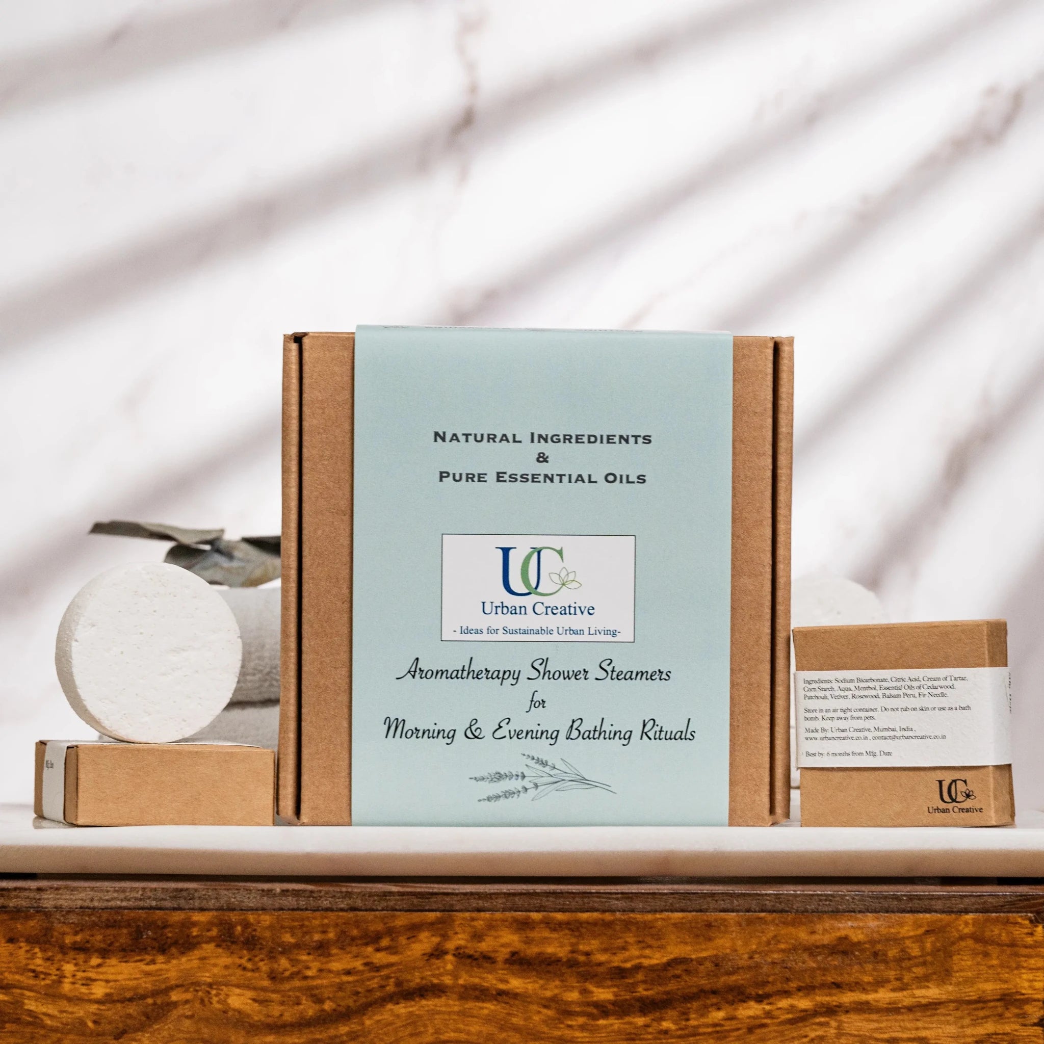 Assorted Shower Steamers Gift Set Morning And Evening 4 Pack – Bath Salt on Brown Living™. SKU: SS-4AF. Img 1.