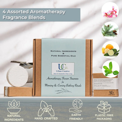 Assorted Shower Steamers Gift Set Morning And Evening 4 Pack – Bath Salt on Brown Living™. SKU: SS-4AF. Img 3.