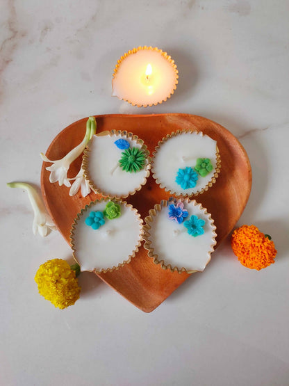 Assorted Uruli Diya Candles – Set of 4 – Candles & Fragrances on Brown Living™. SKU: UD001 - UD002. Img 2.