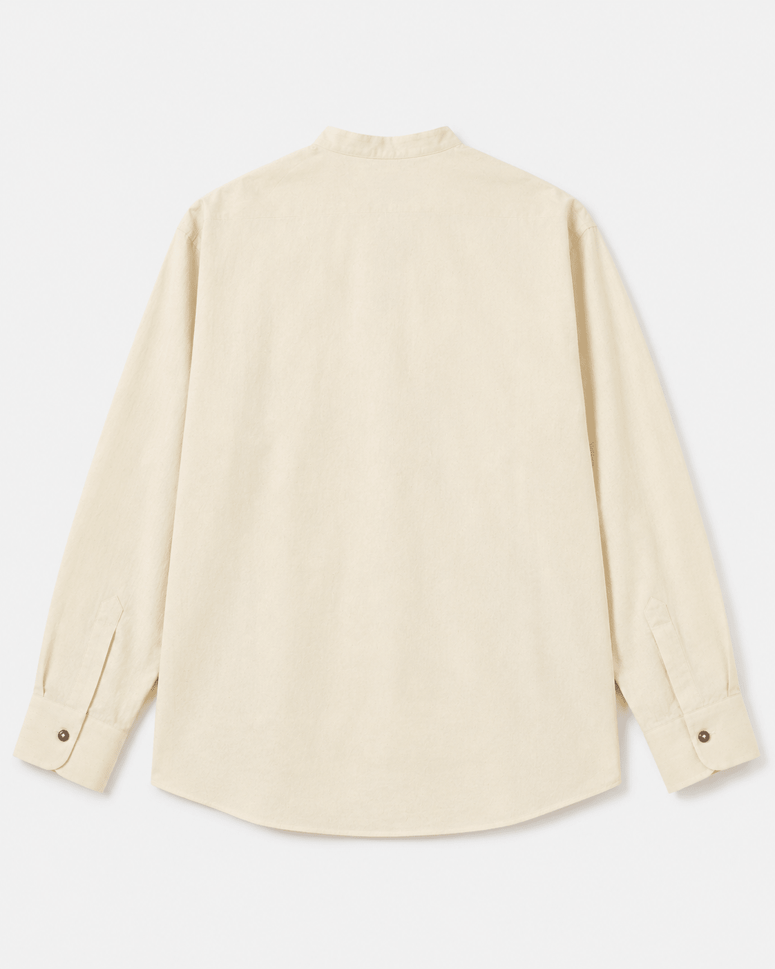 Asymmetric Overlap Cotton Shirt – Modern Draped Casual Essential Shirt – Womens Shirt on Brown Living™. SKU: ACB2026006. Img 2.